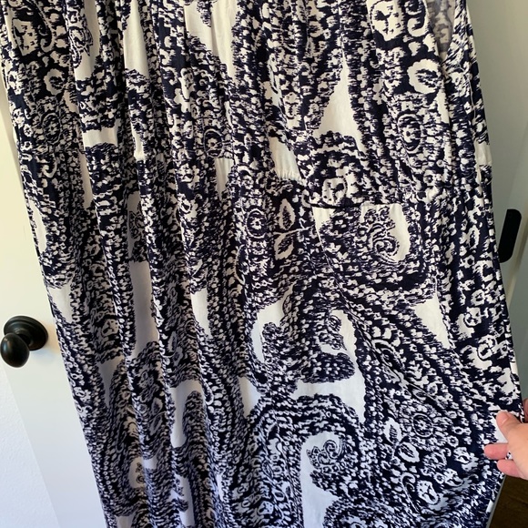 Melissa Masse Maxi Dress - blue paisley 3x - Picture 2 of 8